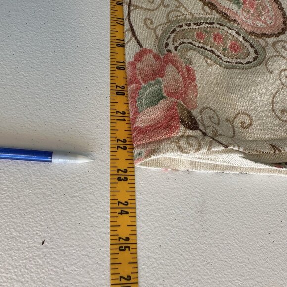 ALFRED DUNNER Pullover Sweater Petite Lg Pastel Fairycore Y2K Paisley Sparkle - Picture 6 of 10